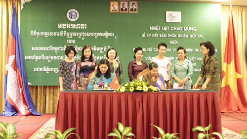 សមាគមនារីវៀតណាមនិងកម្ពុជាបង្កើនកិច្ចសហប្រតិបត្តិការ